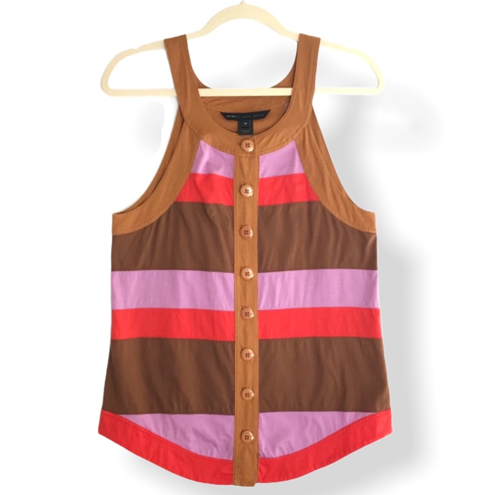 Marc by Marc Jacobs Sleeveless Color Block Top
